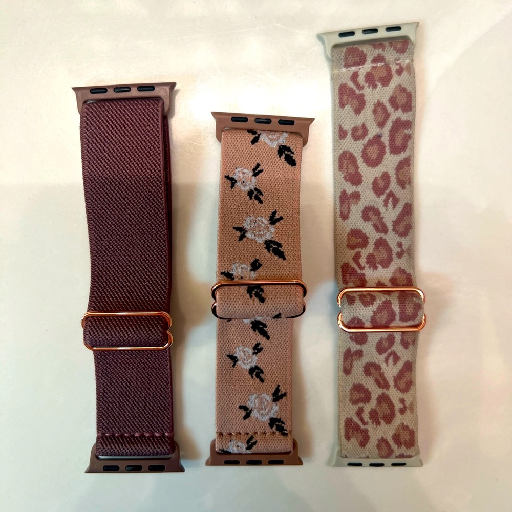 Set of 3 Elastic Apple Watch Bands